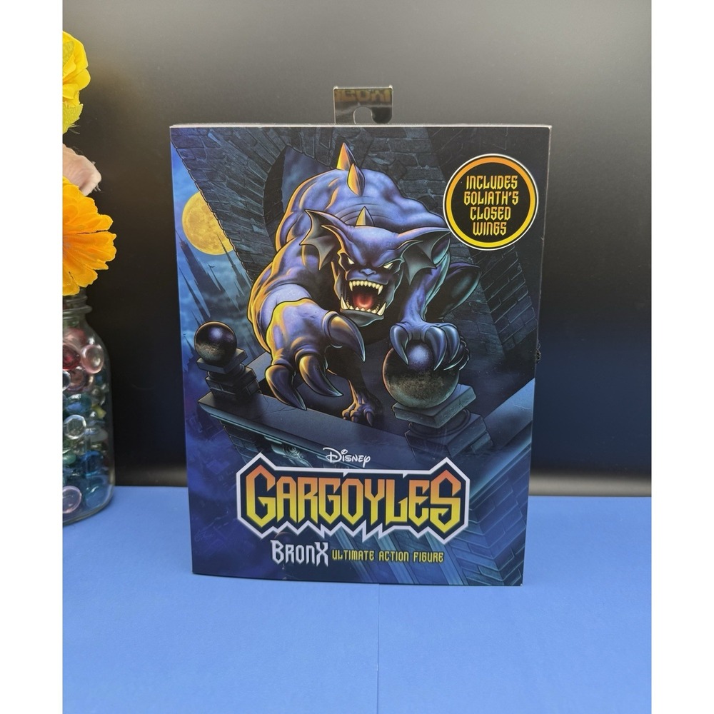 Disney Gargoyles Bronx Ultimate Action Figure NECA NEW +Goliath's Closed Wings